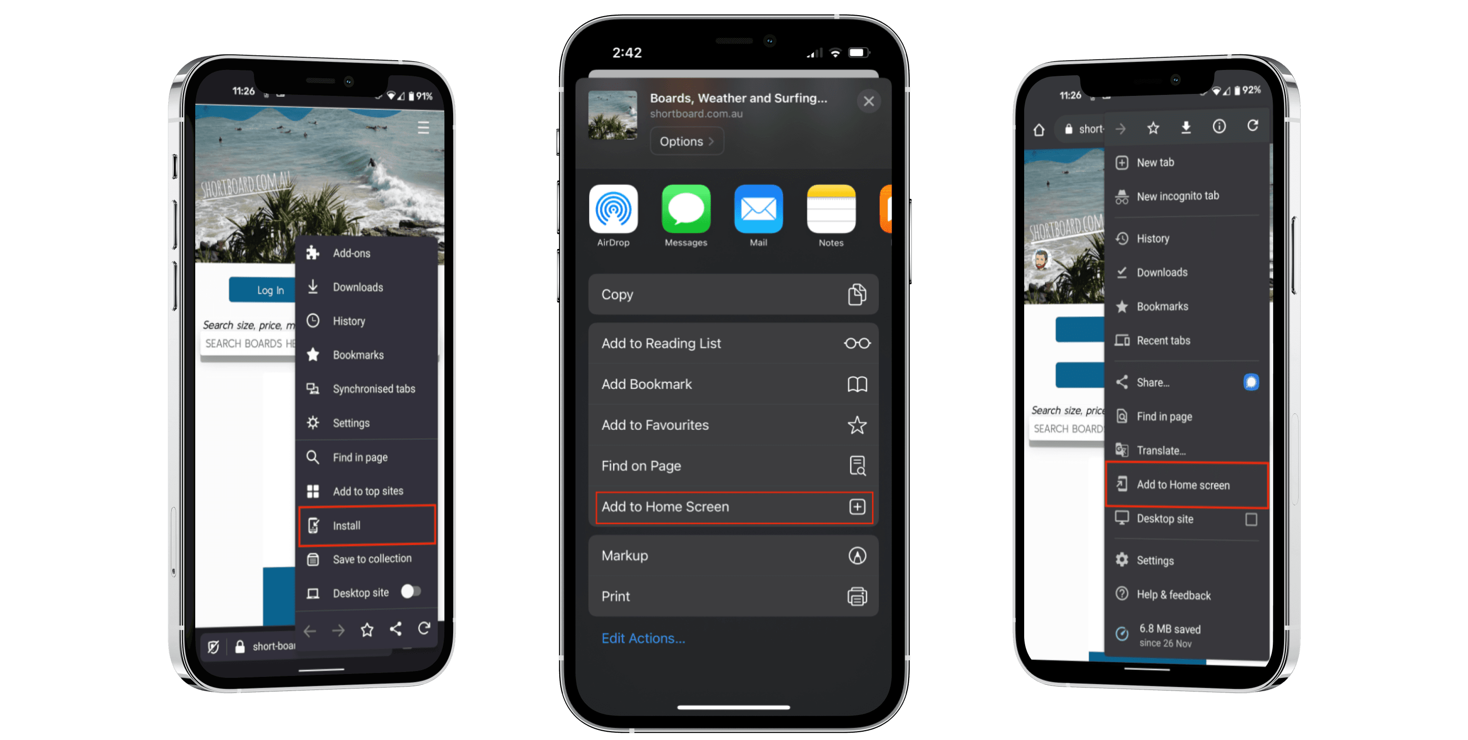 install app on mobile
